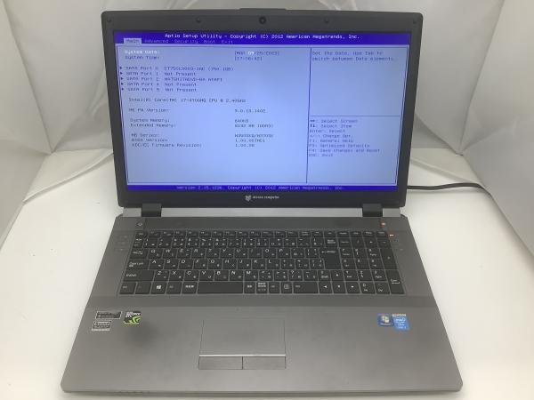 ジャンク!mouse computer MB-W710B-W7○Core i7 4700MQ 2.4G 8G 750G