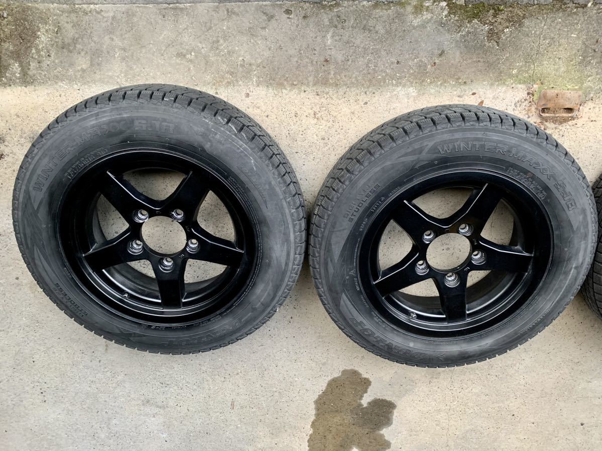 中古タイヤホイールセット 175/80R16 ダンロップ ジムニー 