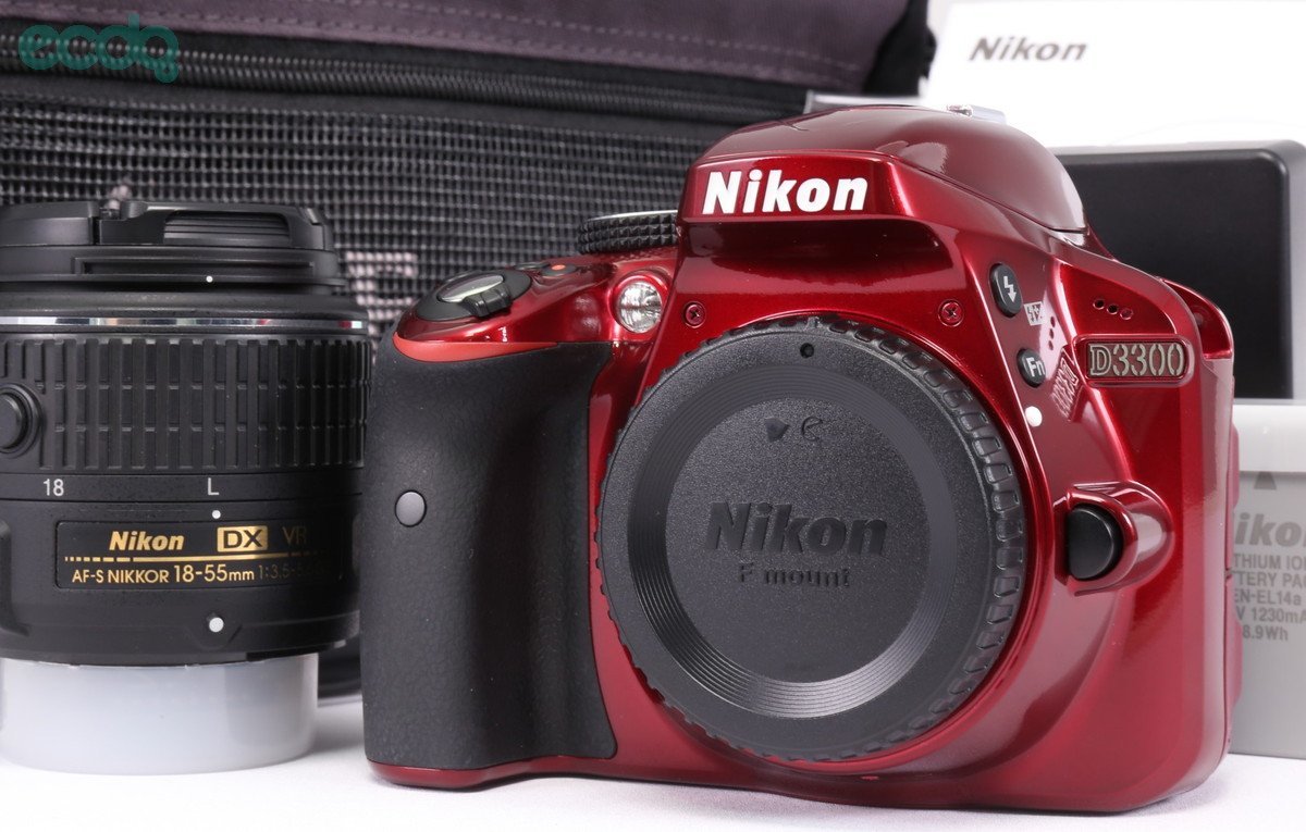 Nikon ニコン D3300 RED レンズキット AF-S 18-55mm 1:3.5-5.6 G Ⅱ VR