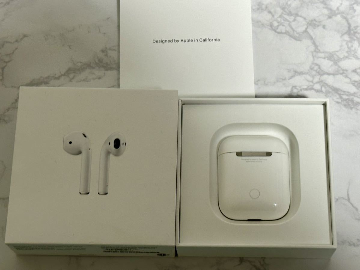 AirPods Apple MMEF2J/A with CASE 第2世代 アップルエアーポッズ