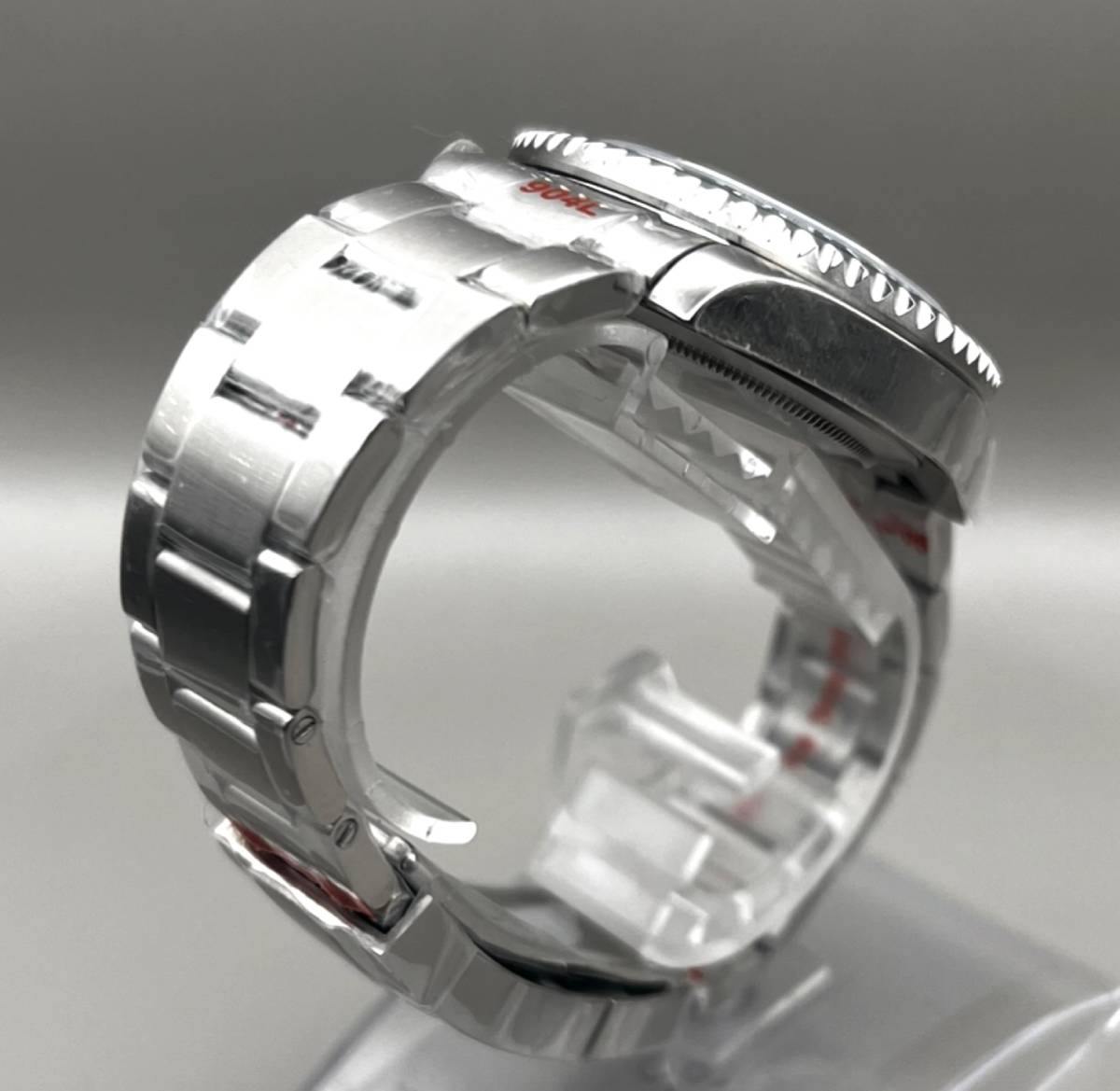 SEIKO MOD NH35 カスタム ブラック 赤針 40mm マリーナ ダイバーズ