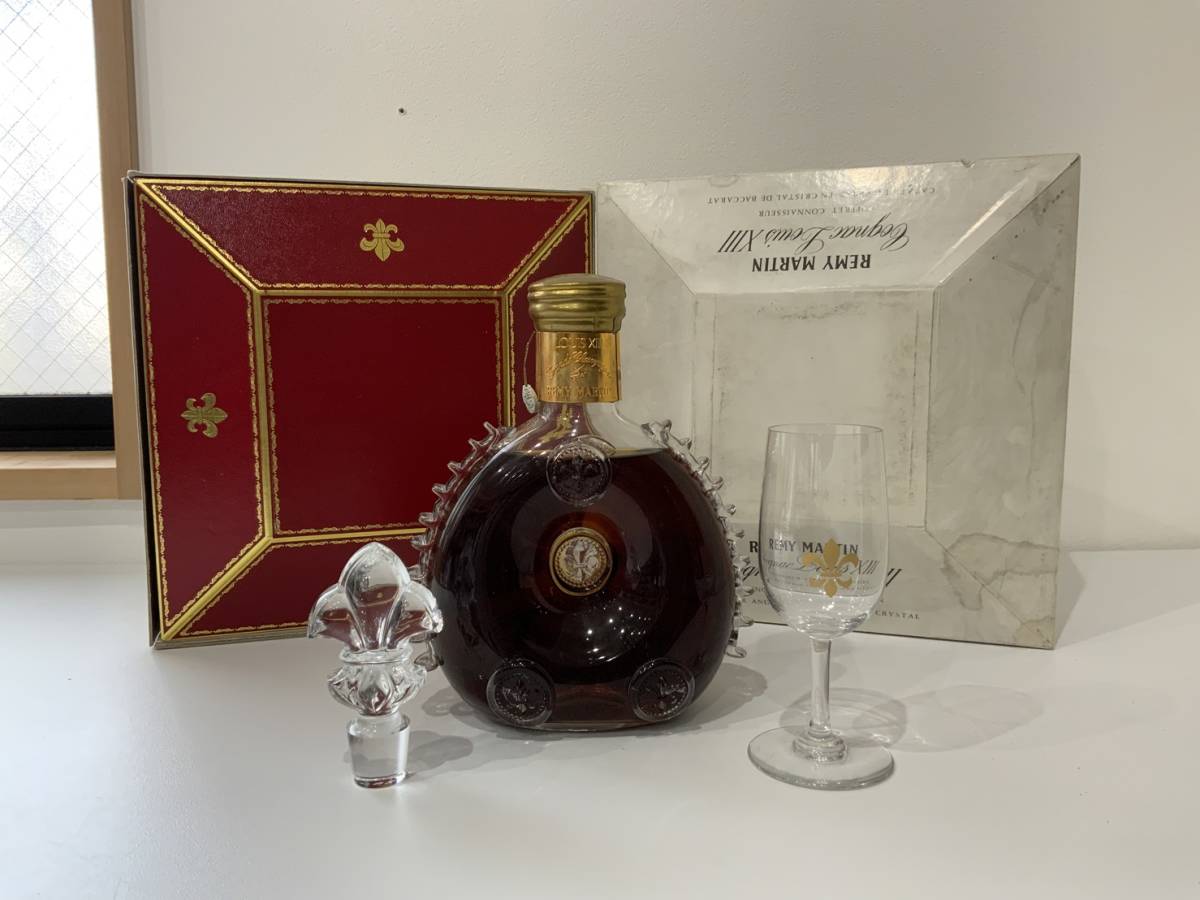 レミーマルタン ルイ13世 バカラボトル 箱冊子 グラス 替え栓付