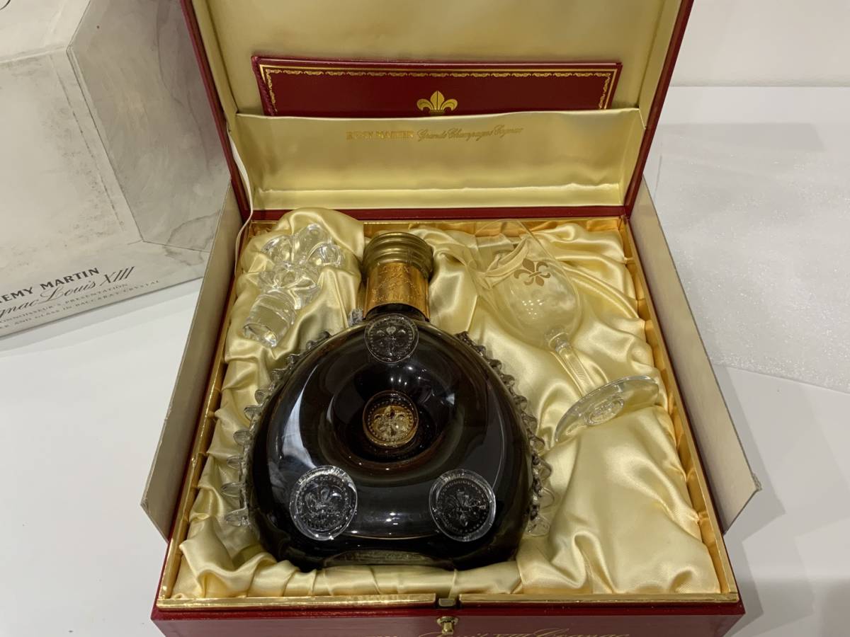 レミーマルタン ルイ13世 バカラボトル 箱冊子 グラス 替え栓付