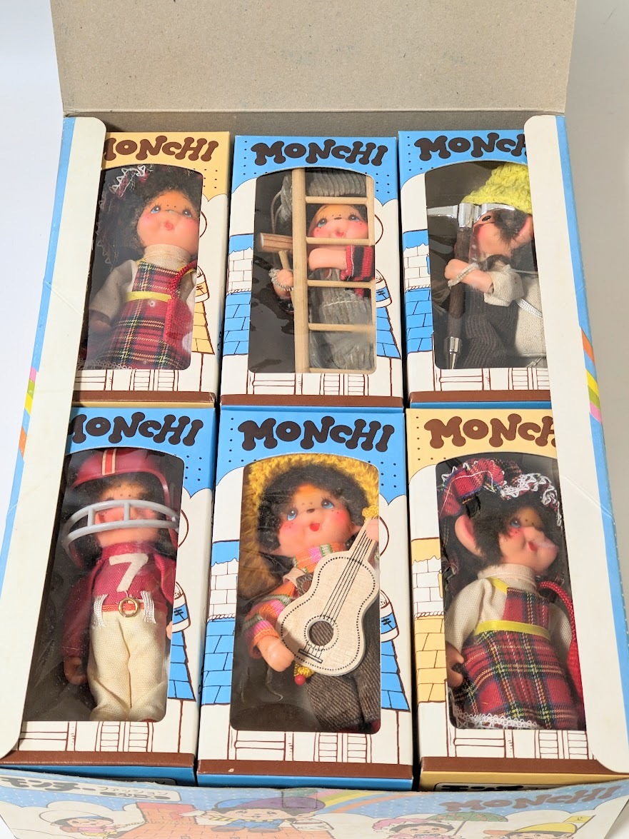 5 モンチー人形　モンチッチ風　パチモノ　マスコット　人形　箱入　MONCHI　ファッション　モンチー