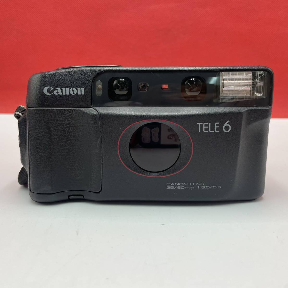 ★A Canon Autoboy TELE6 DATE LENS 35-60mm F3.5-5.6 動作確認済 コンパクトフィルムカメラ キャノン