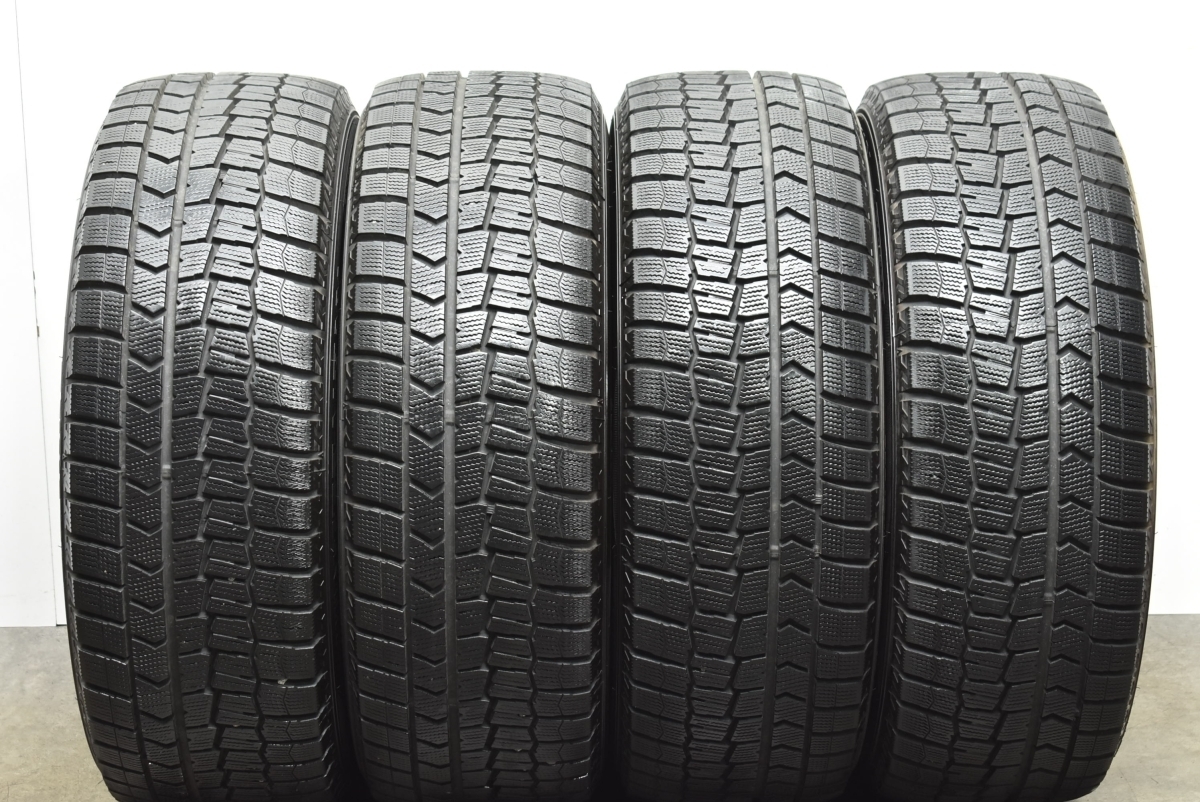 【美品 バリ溝】ミスティーレ 17in 7J +50 PCD114.3 ダンロップ ウィンターマックス WM02 225/55R17 スカイライン 10アルファード 即納可 +50 7J ダンロップ R972ミスティーレ 美品Mistiere RB14