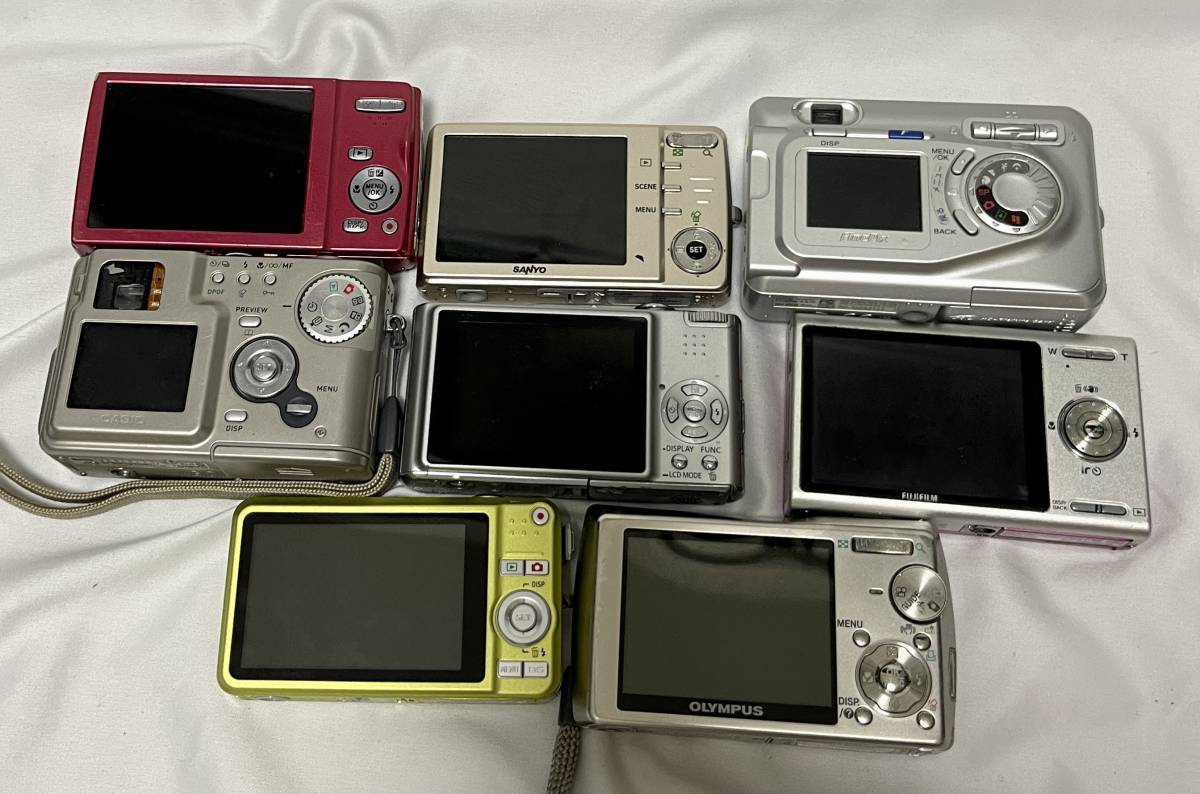 1円スタート】デジカメ 8台 まとめ売り カシオ SANYO LUMIX 富士