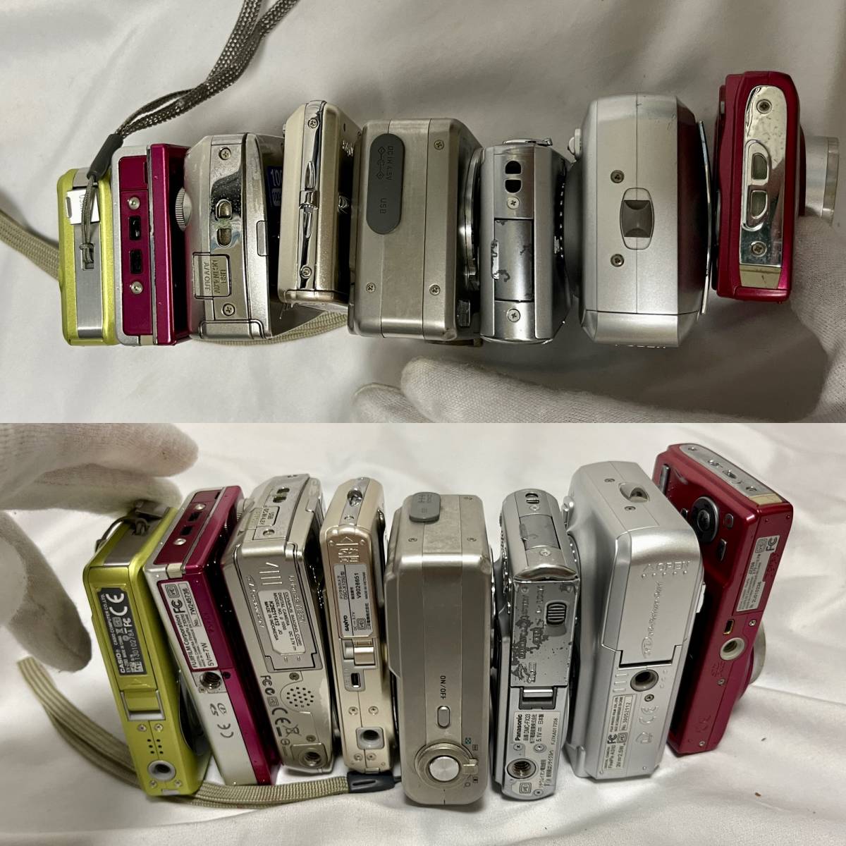 1円スタート】デジカメ 8台 まとめ売り カシオ SANYO LUMIX 富士
