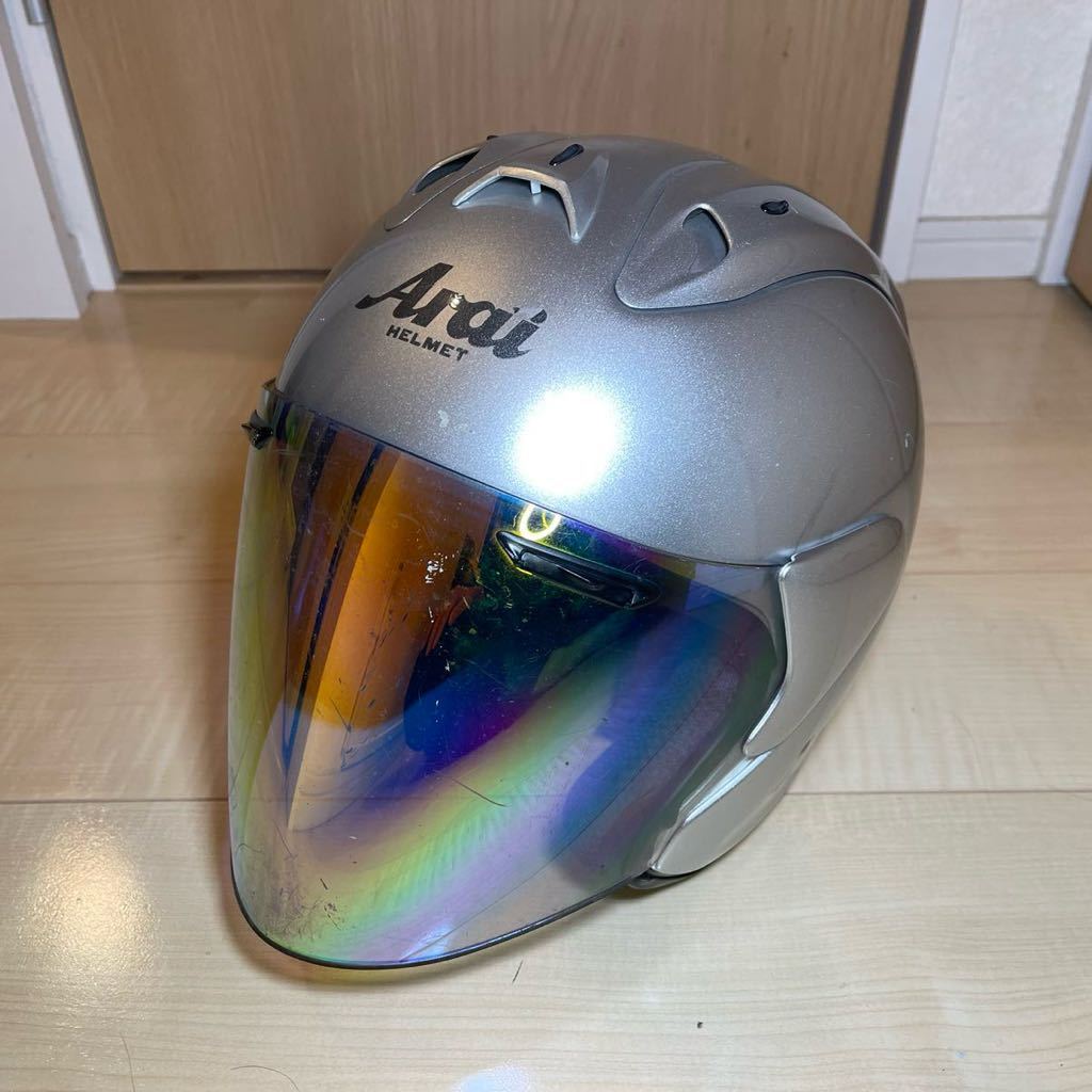 Arai SZ-RAM3 アライ ジェット ヘルメット アルミナシルバー 57-58 M