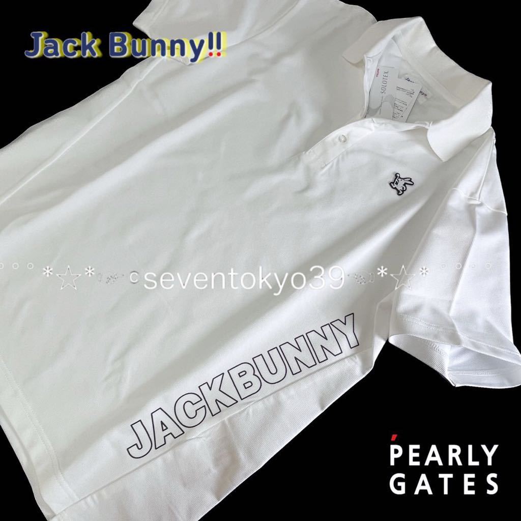 本物 新品 38306115 PEARLY GATES パーリーゲイツ/ジャックバニー 5(サイズL)超人気 SOLOTEXストレッチ半袖ポロシャツ 吸水速乾 形状回復