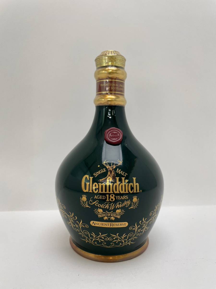 18年 グレンフィディック 緑 エンシェントリザーブ 1本 緑陶器ボトル