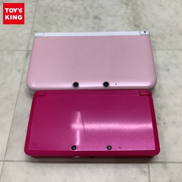 1円〜 動作確認済 初期化済 欠品 箱無 3DS CTR-001 JPN 本体 グロスピンク、3DS LL SPR-001 JPN 本体 ピンク×ホワイト