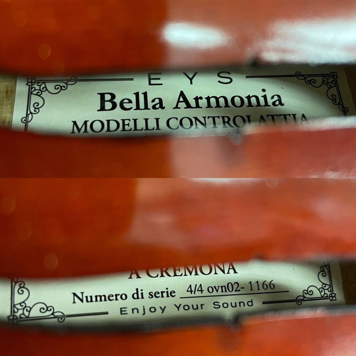 Bella Armonia ベッラ アルモニア バイオリン ヴァイオリン 4/4 ovn02