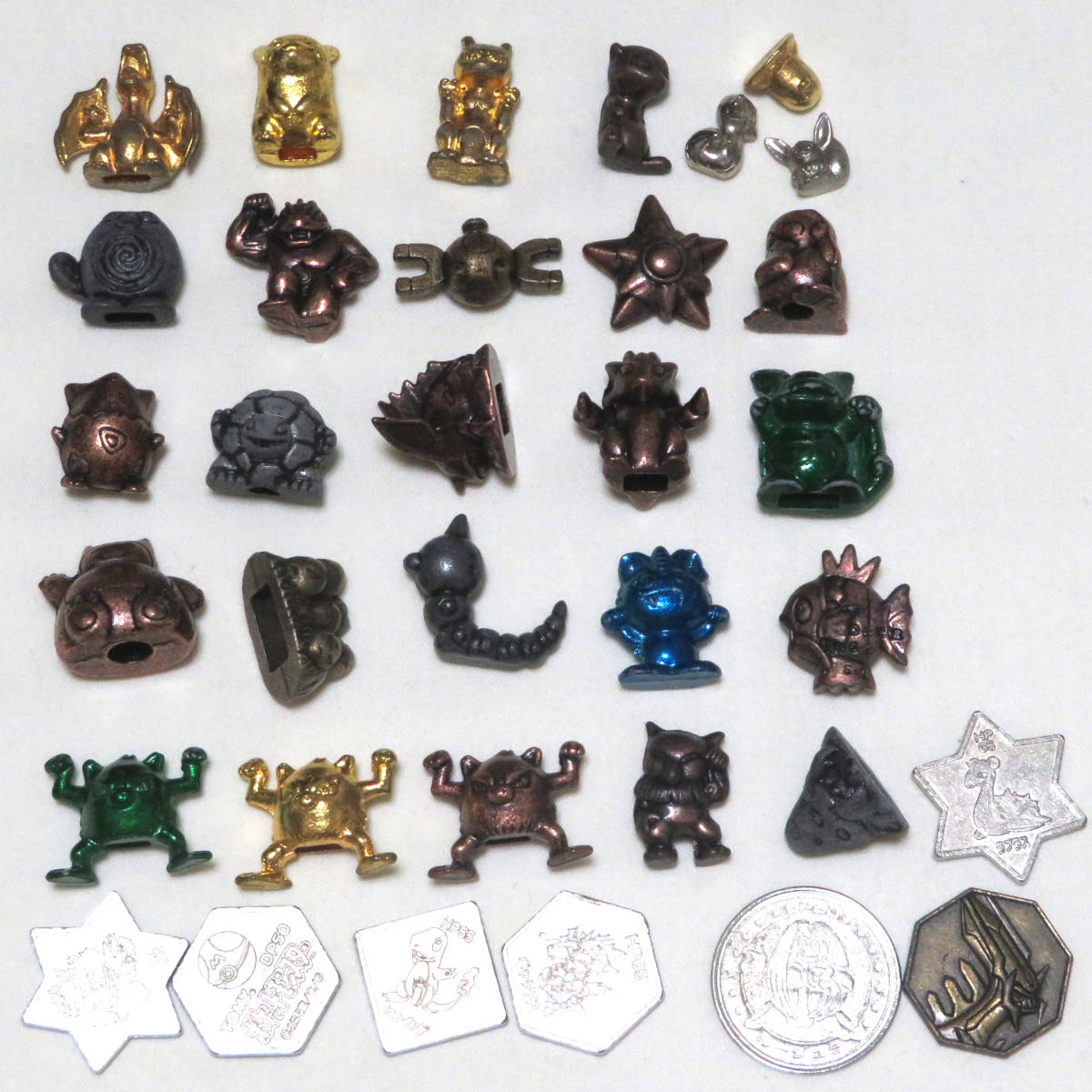 ポケモン メタルフィギュア まとめ 当時物 ジャンク ミュウ ピカチュウ リザードン ミュウツー トゲピー 金銀 鉄 フィギュア 人形 