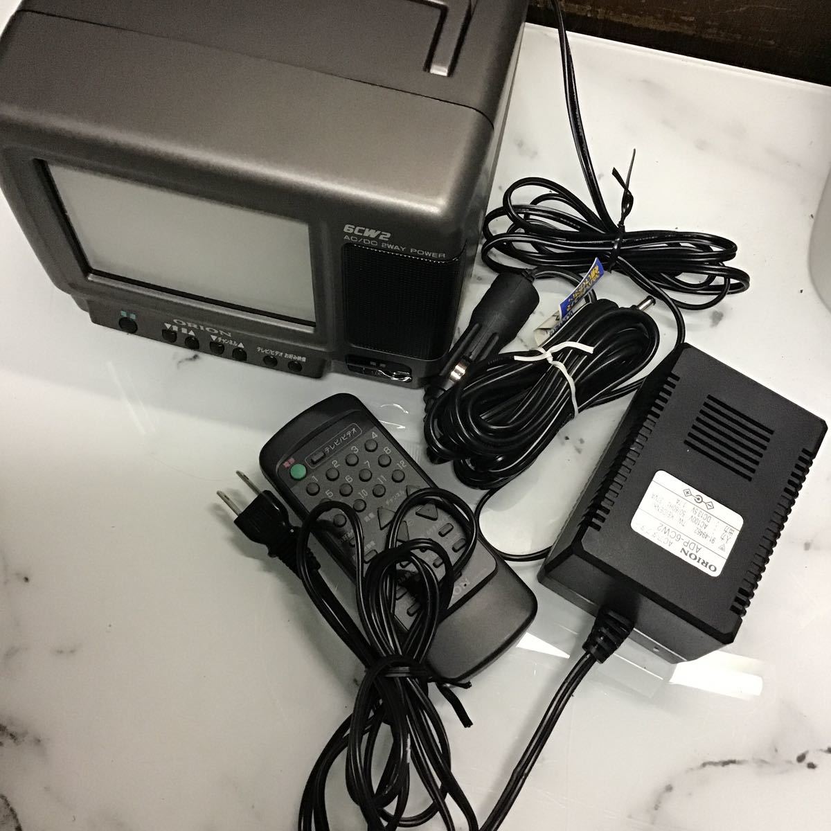 売り出し在庫 レトロ ブラウン管 ポータブル テレビ 6CW2 ORION