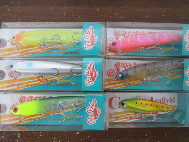 未使用 ポジドライブガレージ スウィーフィッシュ 88F Crystal sally60 6個おまとめ 激安1円スタート