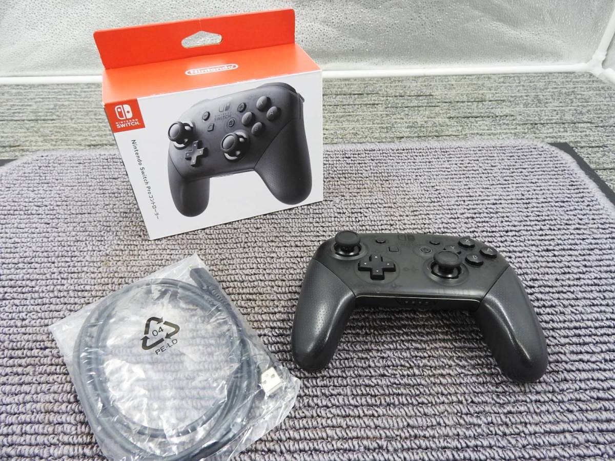 美品】Nintendo Switch Pro プロ コントローラー HAC-013 箱付き 