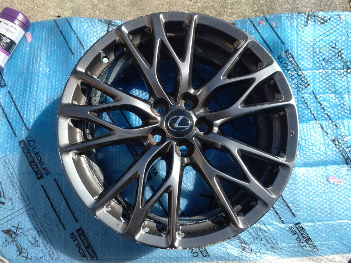 1本 キズや剥げ 劣化等有 BBS 鍛造 レクサス ISF IS F USE20 後期 純正