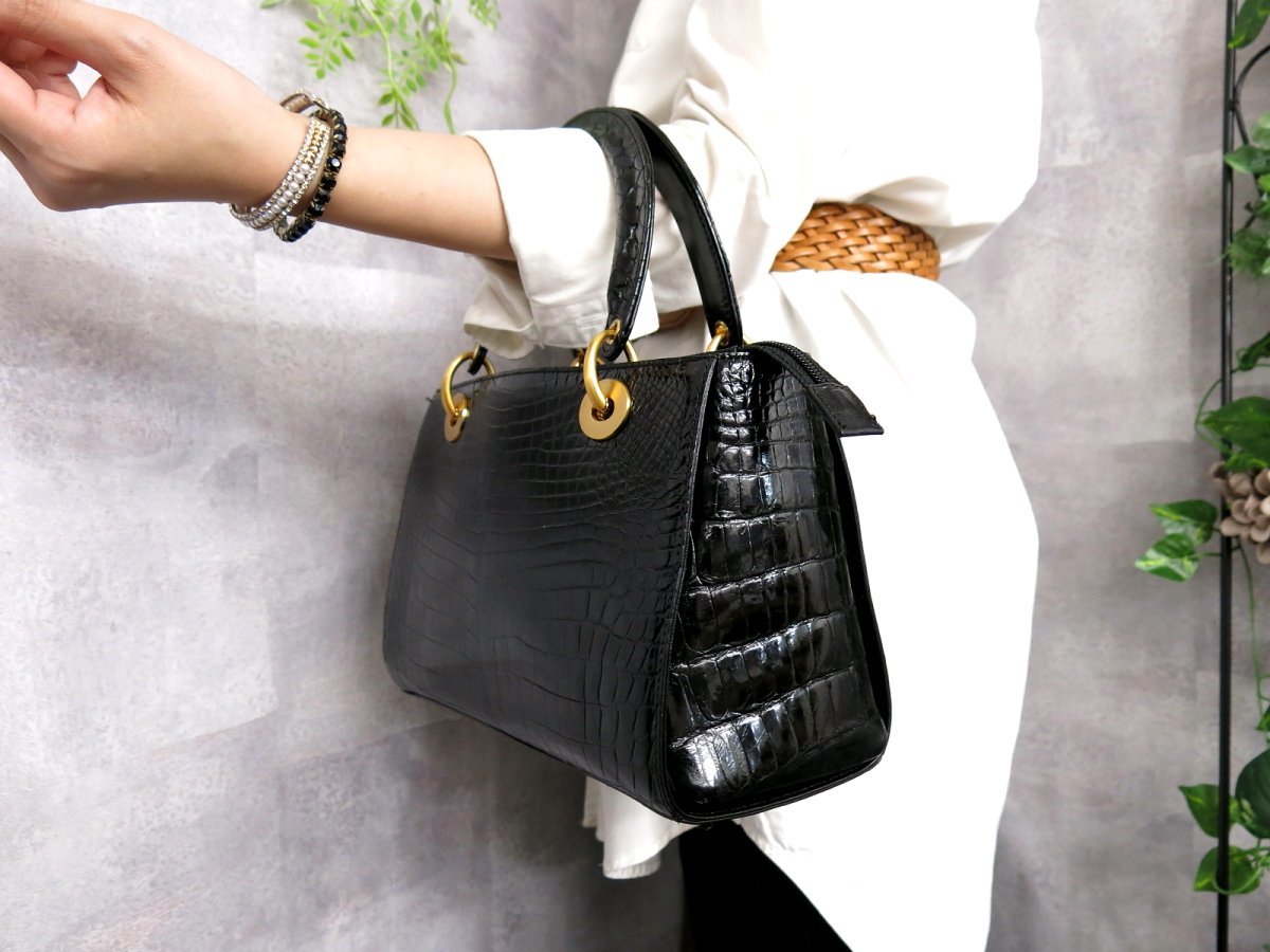 ○超美品○iii sanpo 三宝○JRA認定○シャイニング クロコダイル