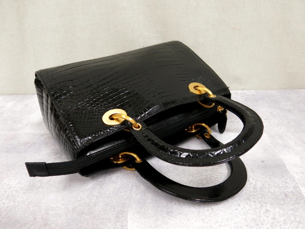 ○超美品○iii sanpo 三宝○JRA認定○シャイニング クロコダイル