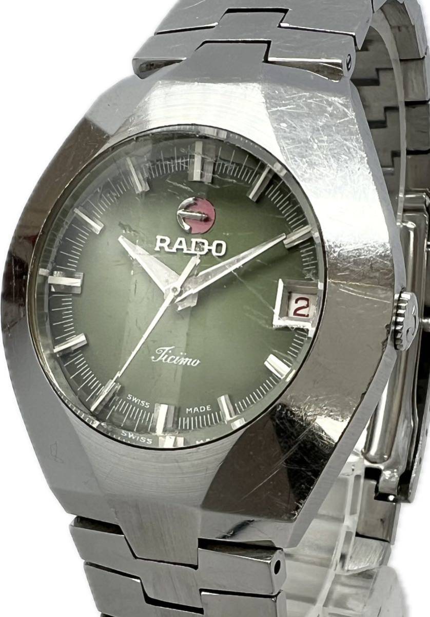 S 1円スタート RADO ラドー フローレンス 153.3715.4 スクエアフェイス