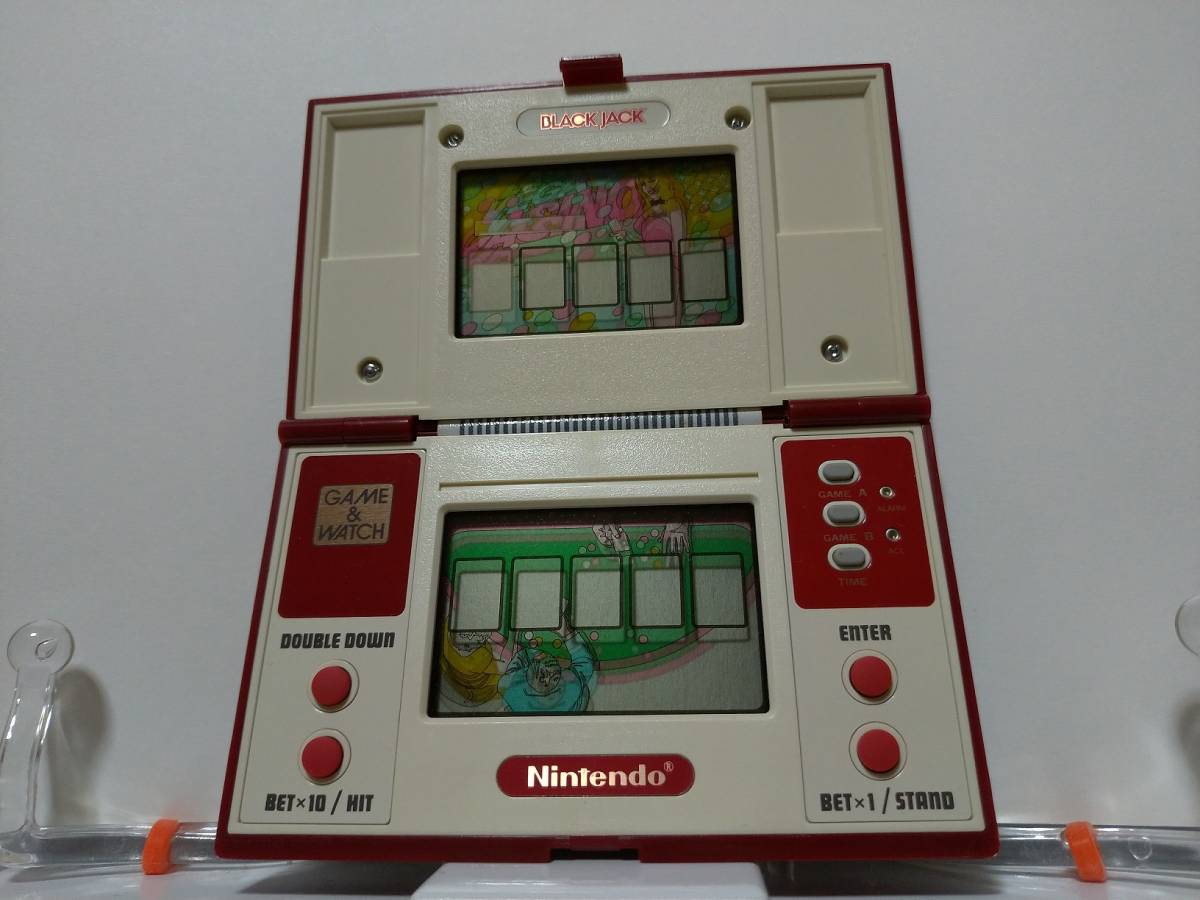 美品】任天堂ゲームウォッチ ブラックジャック海外版 箱説付☆Nintendo