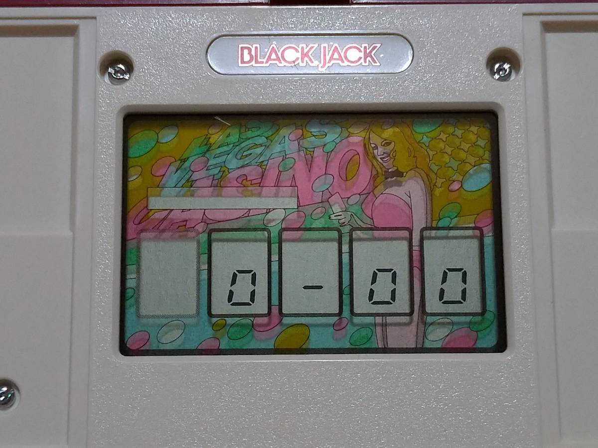 美品】任天堂ゲームウォッチ ブラックジャック海外版 箱説付☆Nintendo