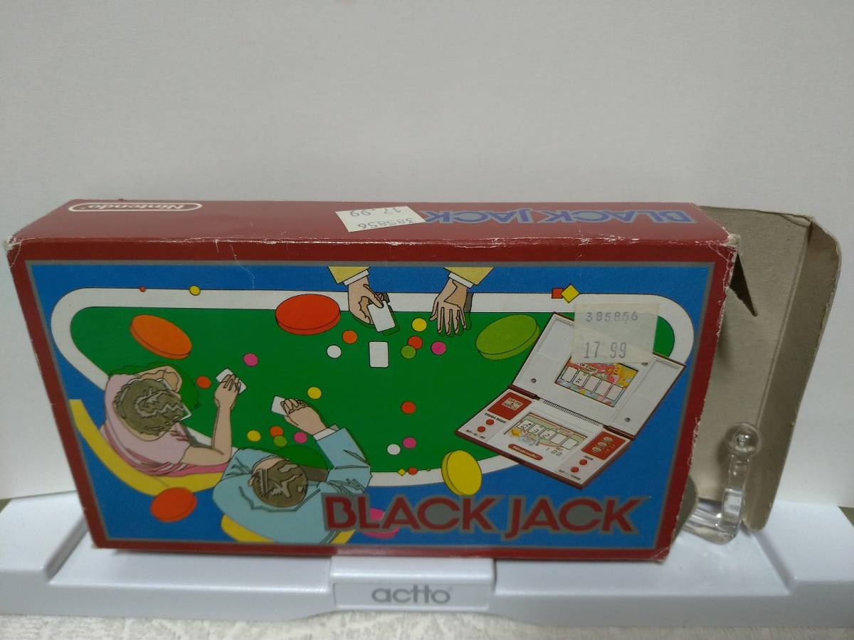 美品】任天堂ゲームウォッチ ブラックジャック海外版 箱説付☆Nintendo