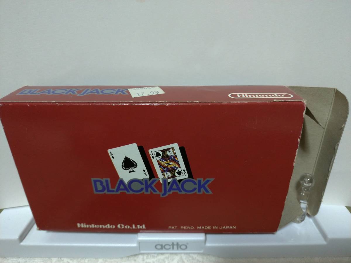 美品】任天堂ゲームウォッチ ブラックジャック海外版 箱説付☆Nintendo