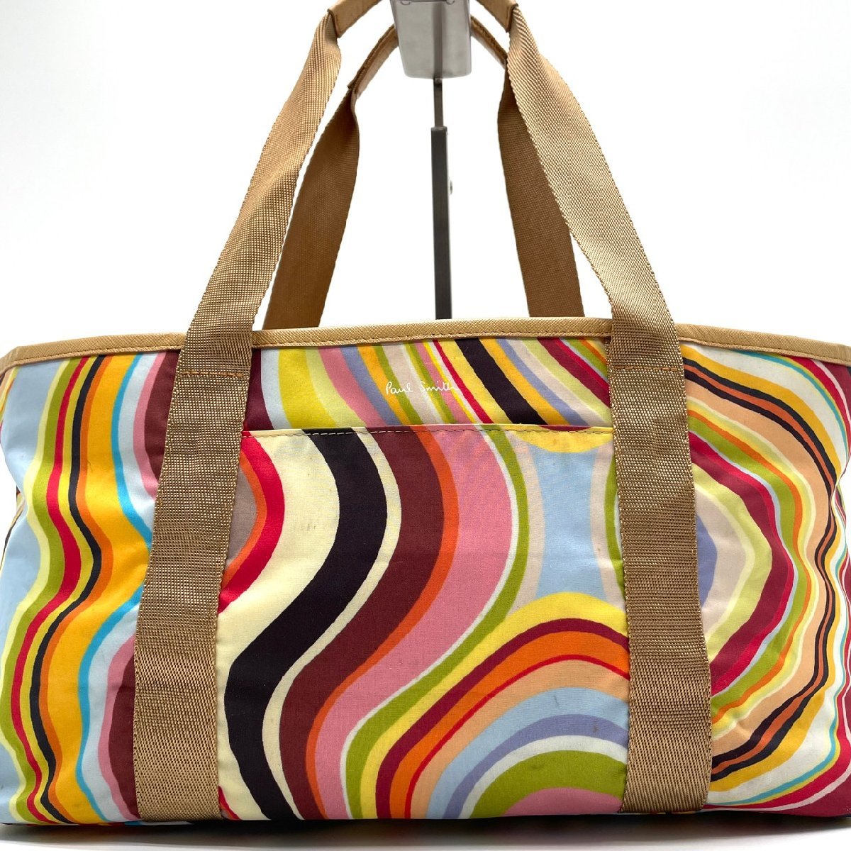 新品 Paul Smith はこん ポールスミス マルチカラー トートバッグ ビジネス 