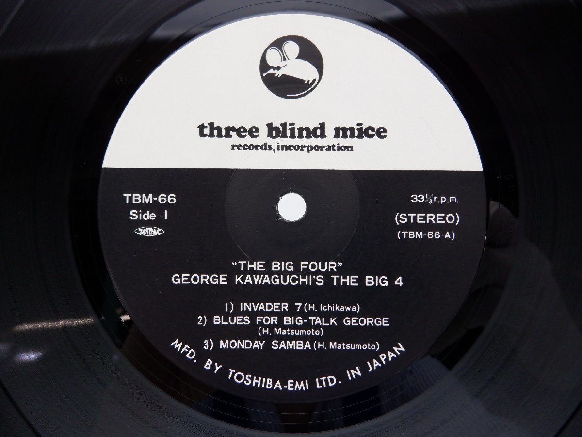 サイン有り　ジョージ川口　ザ・ビッグ4 three blind mice tbm ジョージ川口とビッグ4「ザ・ビッグ・4」LP（12インチ）/Three Blind