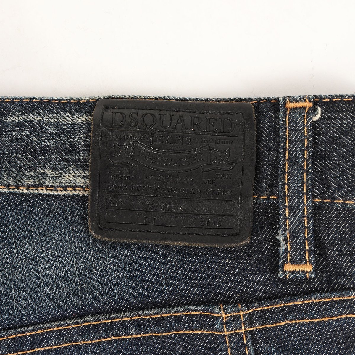 DSQUARED2 ディースクエアード ヴィンテージ加工 ストレッチ バイカー 