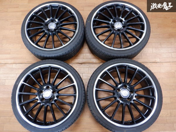 タイヤバリ山! ! 社外 ホイール 19インチ 8J 8.5J +45 PCD112 ヨコハマ 