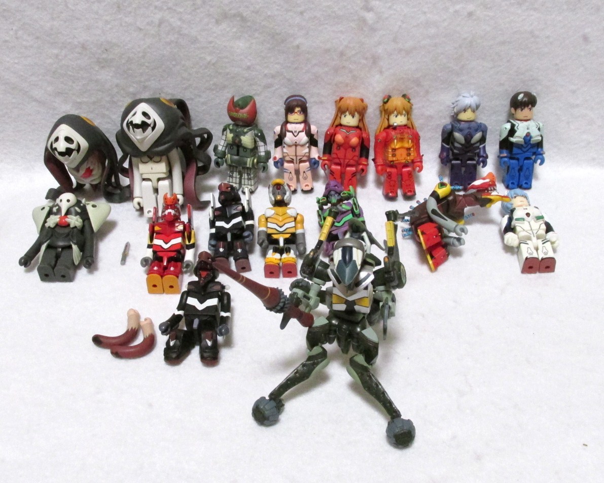 希少 エヴァ キューブリック 大量 現状 初号機 弐号機 参号機 使徒 仮設5号機　など　/エヴァンゲリオン フィギュア シンジ アスカ レイ