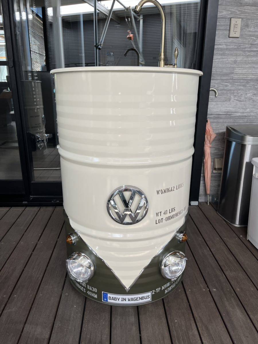 ドラム缶手洗いシンク ワーゲンバス フォルクスワーゲン ガレージや 