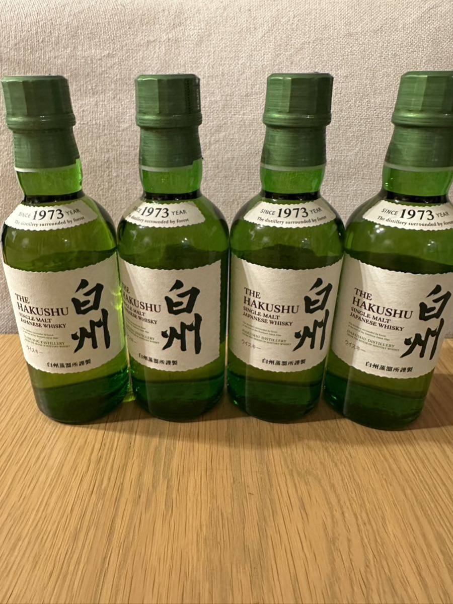 サントリー白州 180ml4本新品未開栓抜 シングルモルトウイスキー 白州