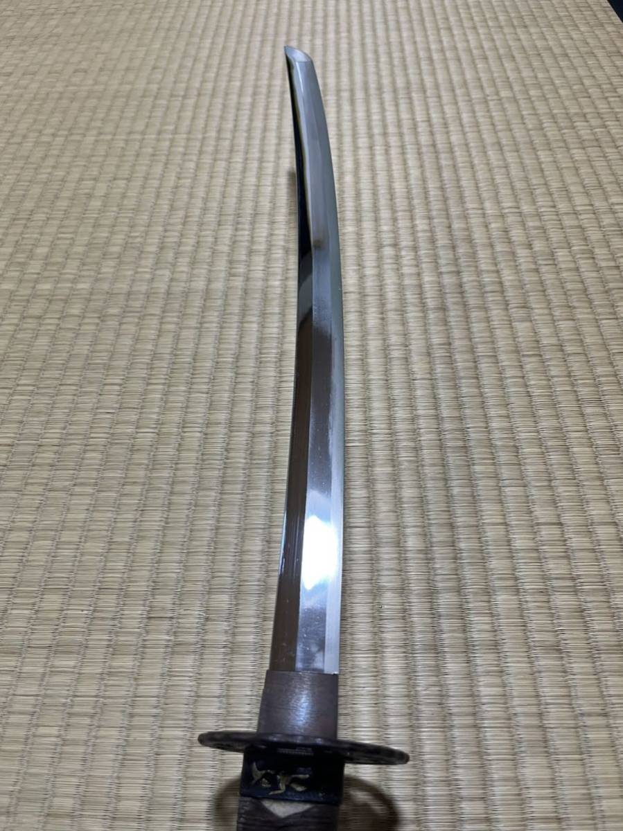 送料無料】希少/本格拵え/藤巻/透かし鍔/模造刀 /脇差/全長:約68，5cm