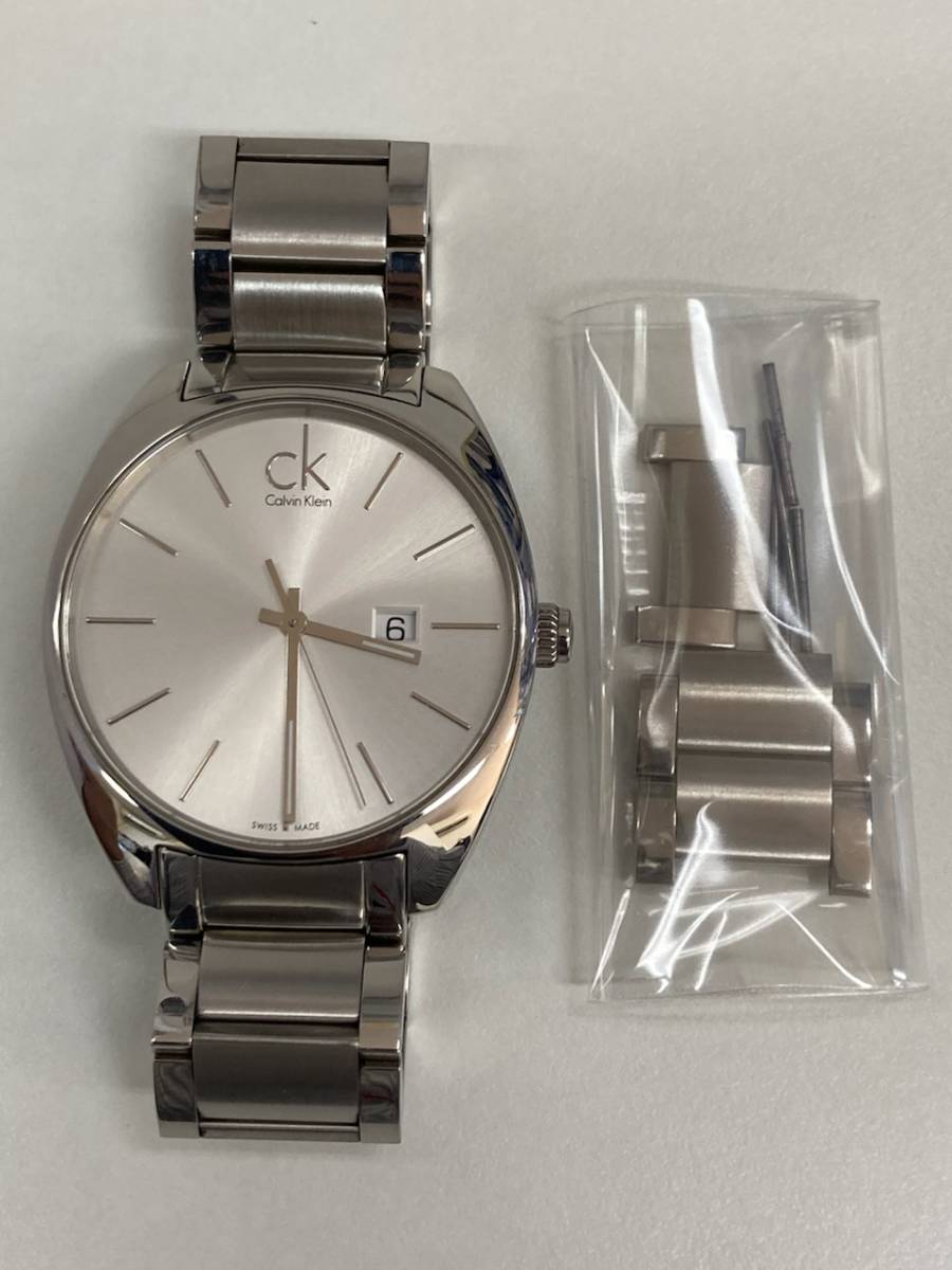 Calvin Klein カルバンクライン K2F 211 デイト クォーツ メンズ腕時計 【カラー：シルバー】