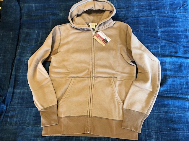 半額SALE 新品 未使用 バーンズアウトフィッターズ 定番 ジップパーカー L タグ付 日本製 トレーナー BARNS ヴィンテージ 長リブ BR-3010
