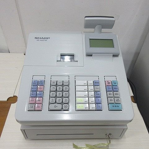 事務・店舗用品 SHARP シャープ 電子レジスター XE-A207W