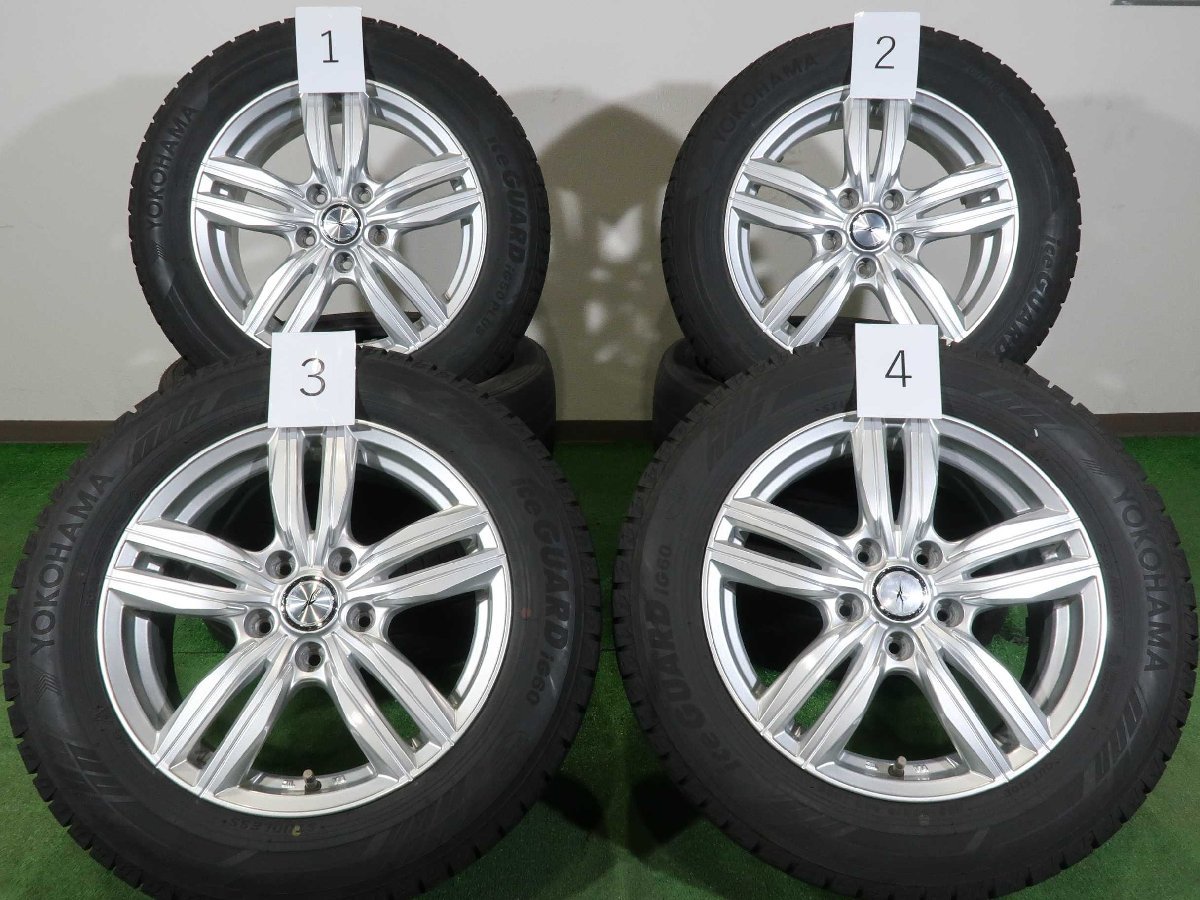 4本 社外 16インチ 6.5J +53 スタッドレス ヨコハマ アイスガード