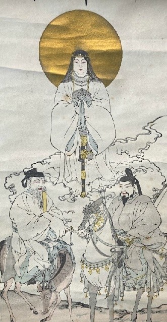 古木版】明治22年伊勢神宮「天照皇大神 八幡大神 春日大神 大神三社