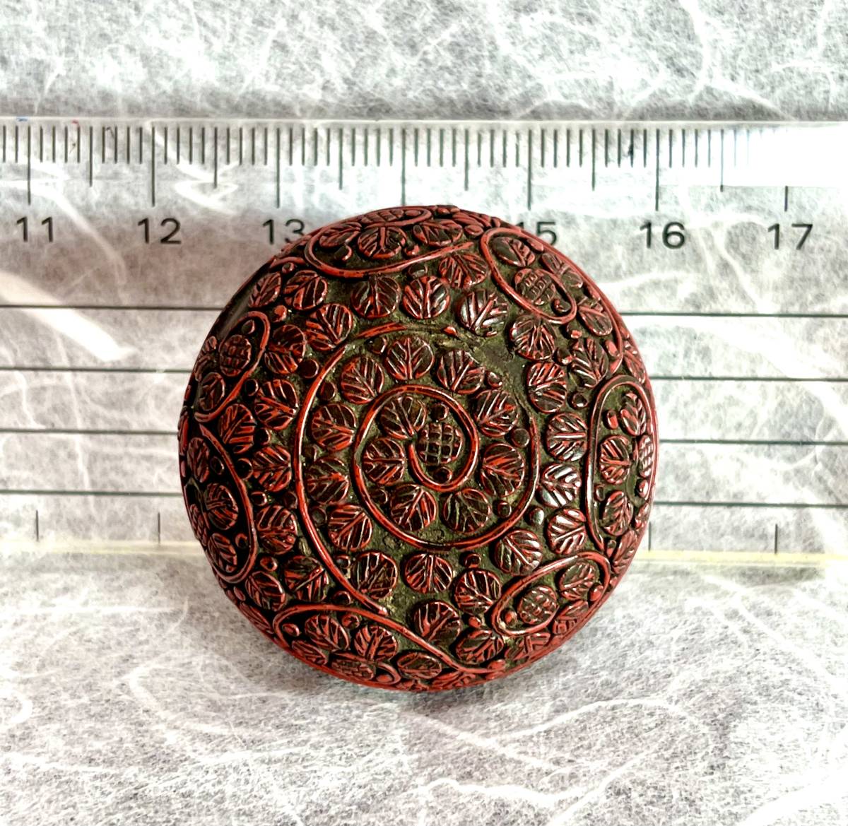 E870 印籠根付/螺鈿/根付おかめ銘あり/提げ物/古道具/時代もの/和骨董/東洋