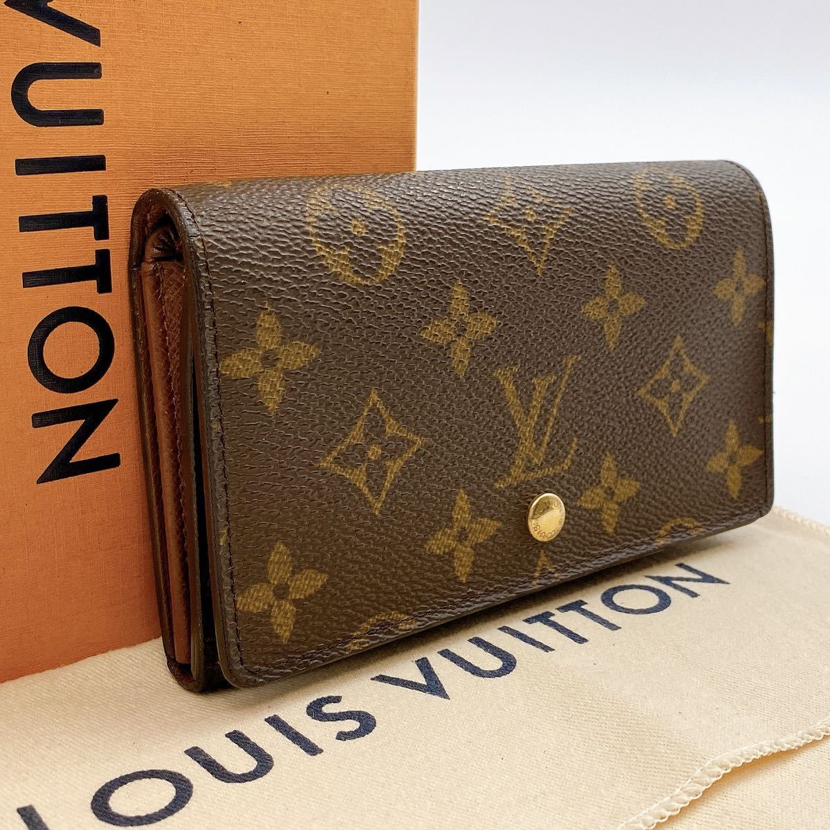 H0200【美品】ルイヴィトン モノグラム ポルト モネ ビエトレゾール L字ファスナー　M61730