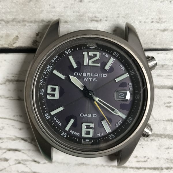 L3p85 CASIO OVERLAND 電波ソーラー OVW-100TDJ カシオ オーバーランド 腕時計 1000‐