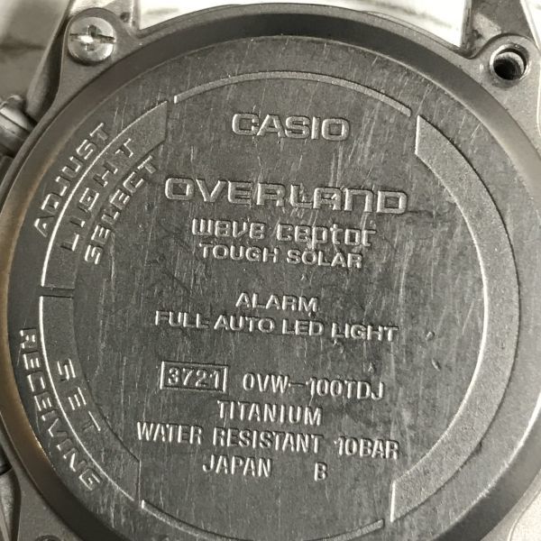 L3p85 CASIO OVERLAND 電波ソーラー OVW-100TDJ カシオ オーバーランド 腕時計 1000‐