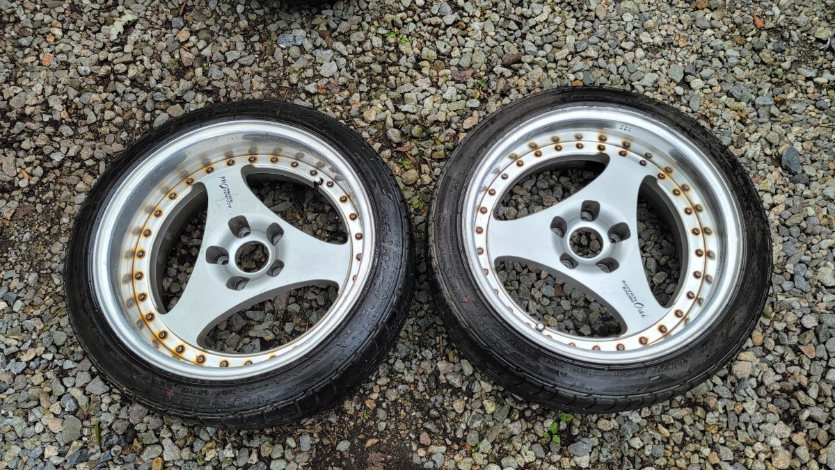ADVAN ONI 鬼 オニ 17インチ 8J -14 2本 旧車 当時物 WORK SSR JDM