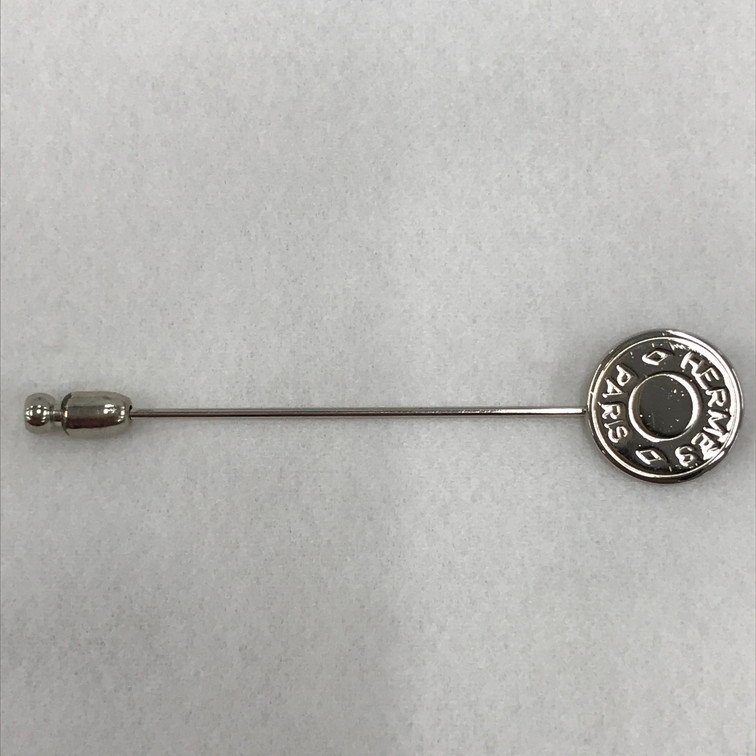 HERMES　エルメス　セリエ　ピンブローチ　シルバー　箱付き【BJAE9032】