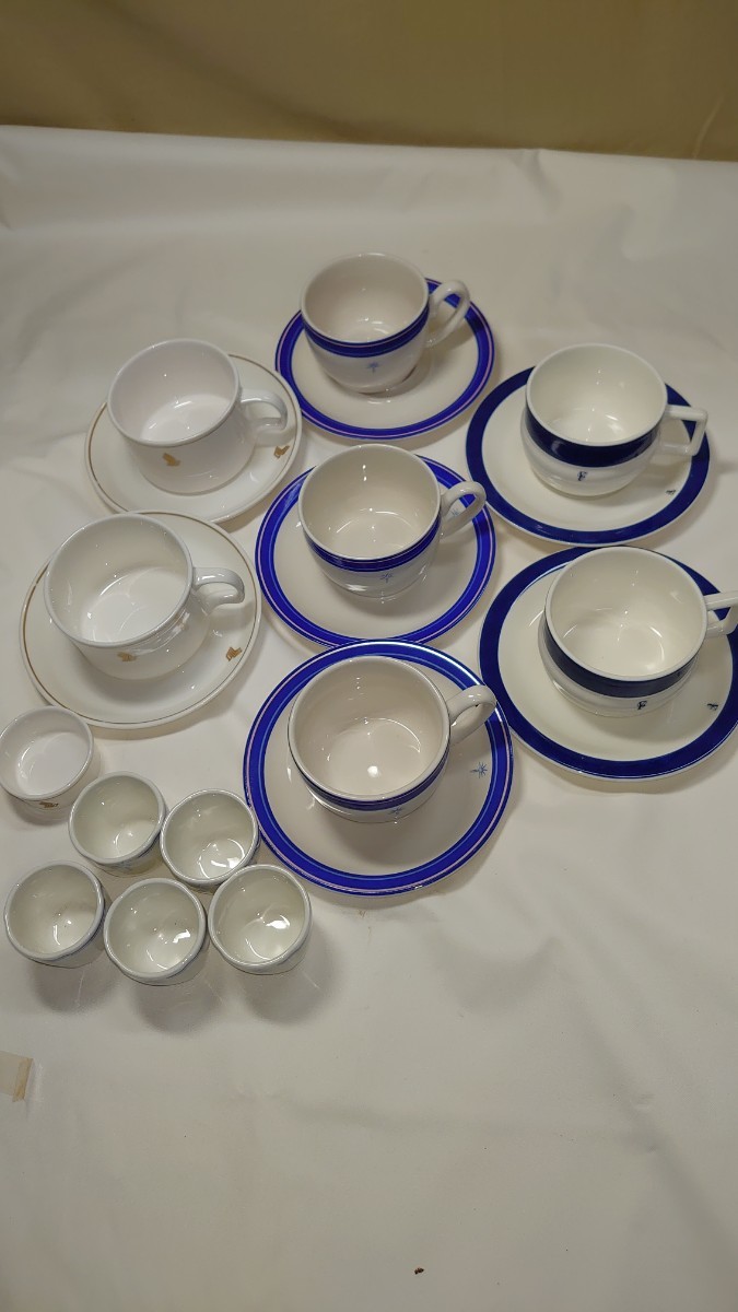 SINGAPORE AIR LENES シンガポール航空 機内食食器 コーヒーカップ 他