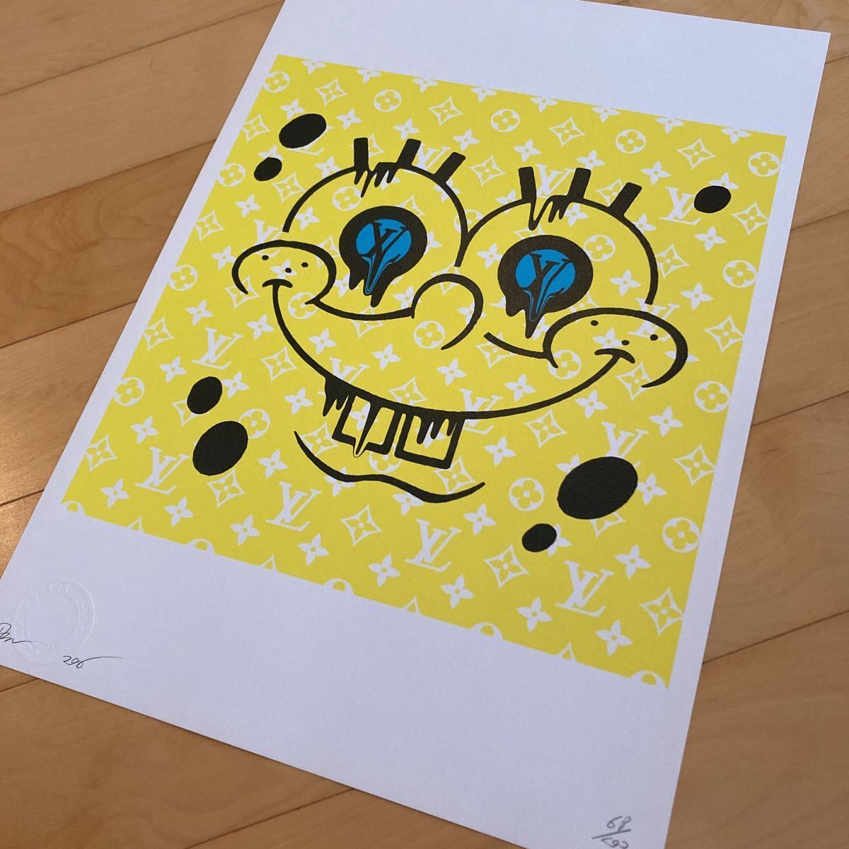 DEATH NYC art poster シルクスクリーン SPONGE BOB スポンジボブ